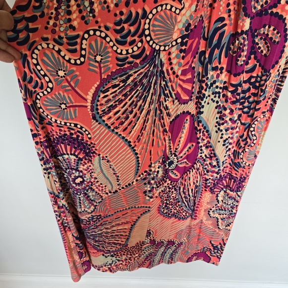 Tommy Bahama Women's Floral Front Twist Tambour Maxi Dress Size XS Coastal Rare - Picture 6 of 9